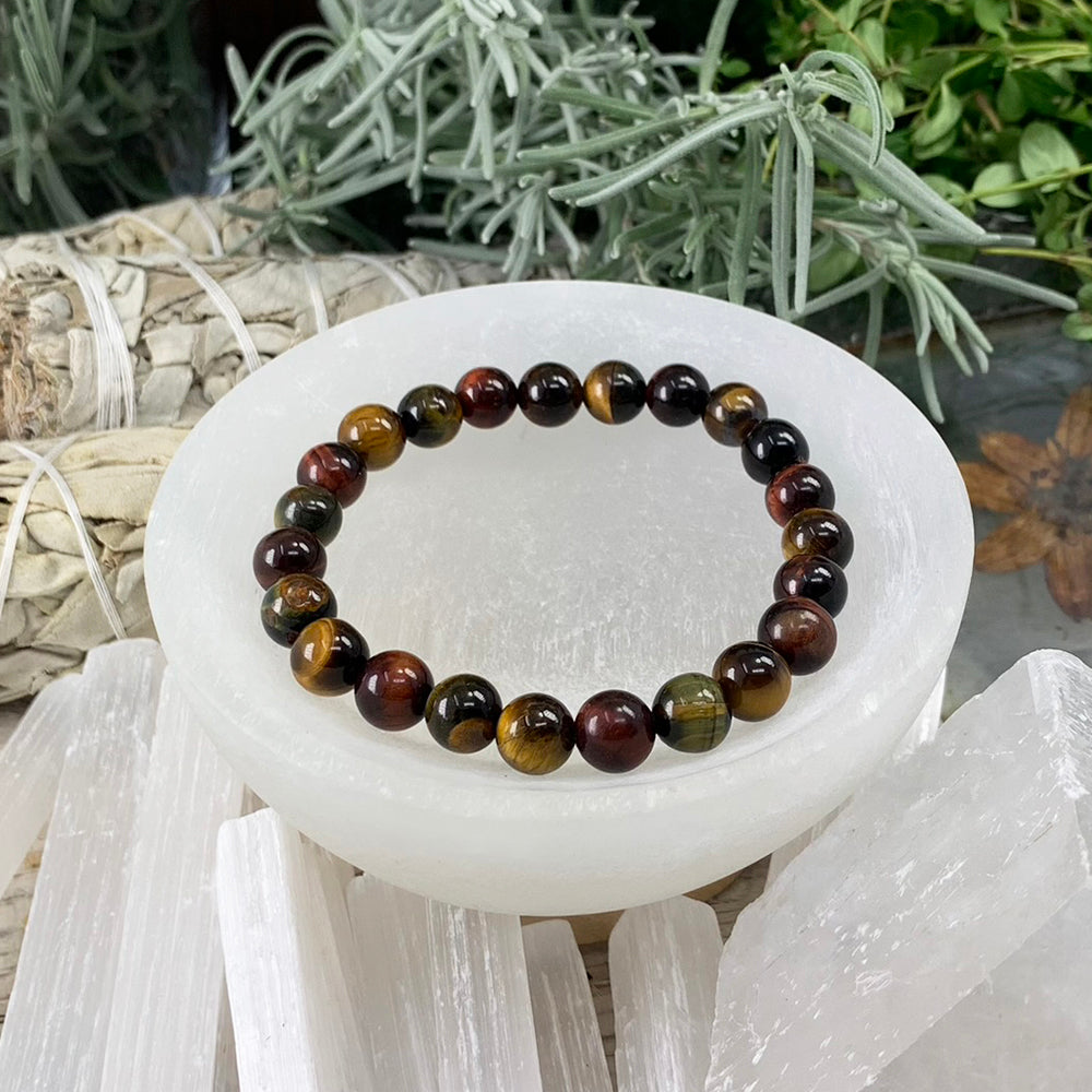 Mala Bracelet: Red Tiger's Eye