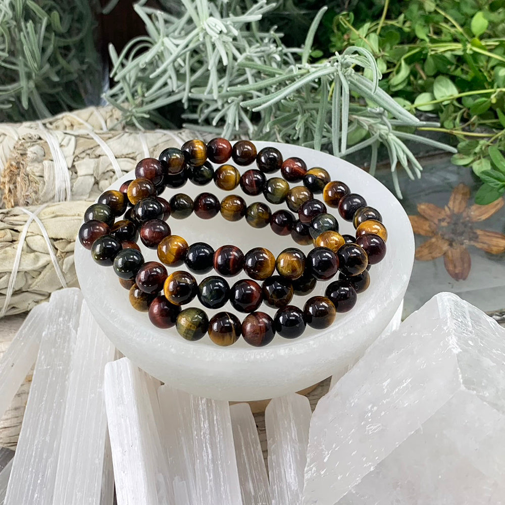 Mala Bracelet: Red Tiger's Eye