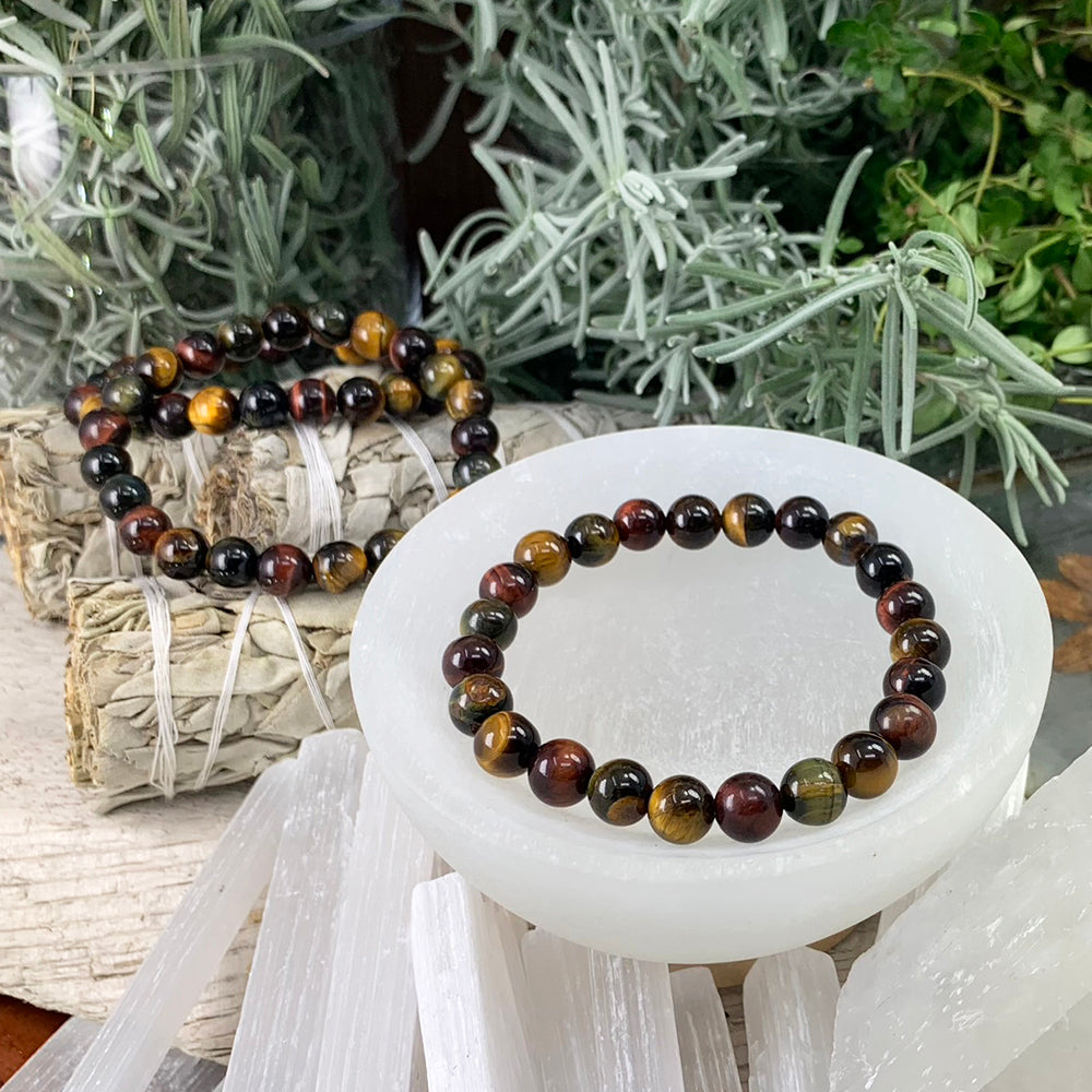 Mala Bracelet: Red Tiger's Eye