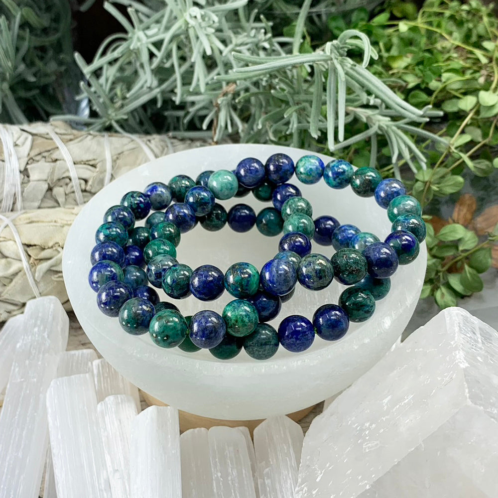 Mala Bracelet: Azurite