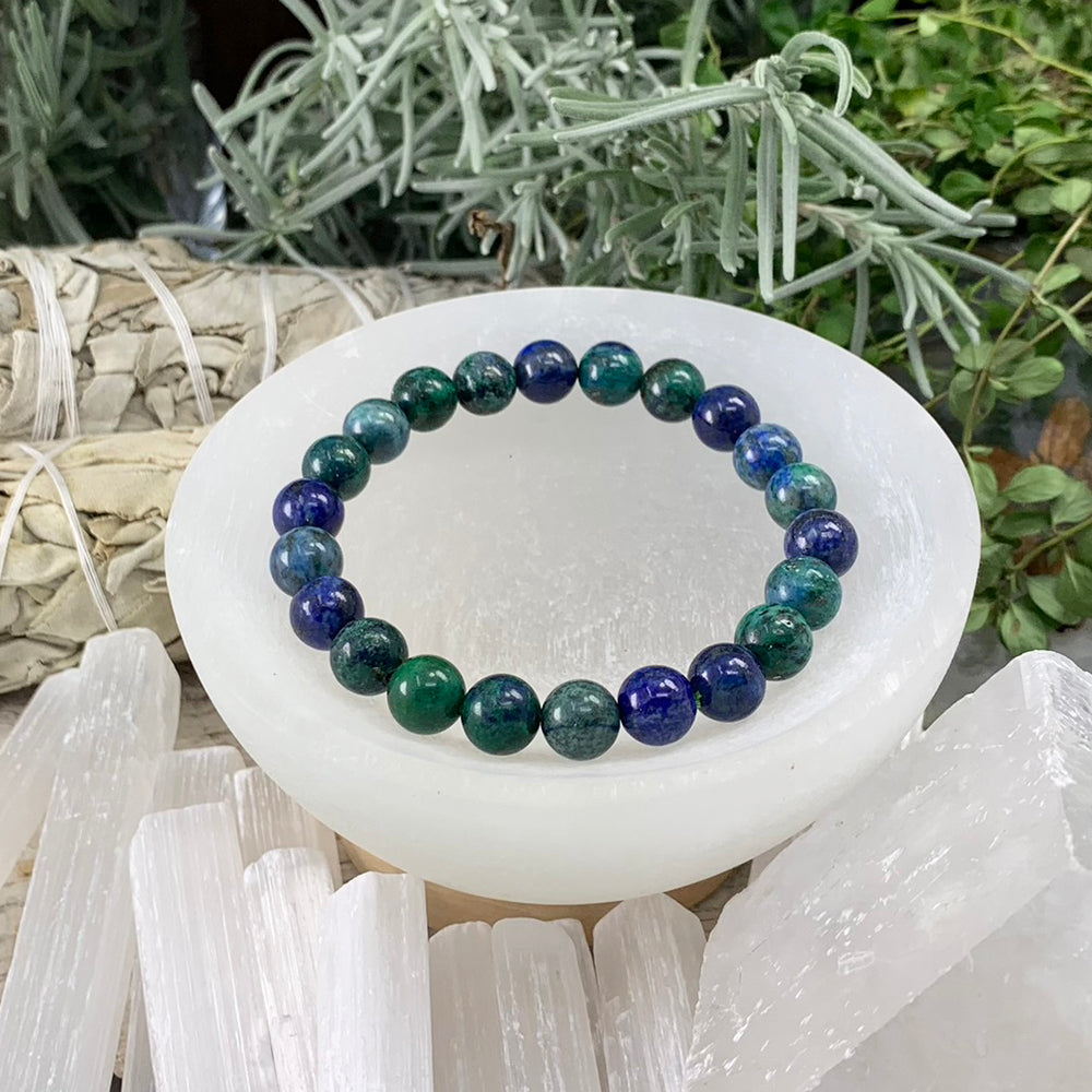 Mala Bracelet: Azurite