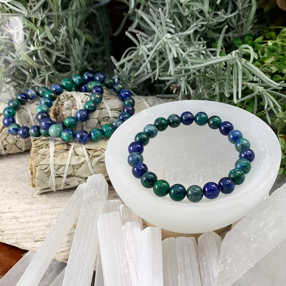 Mala Bracelet: Azurite