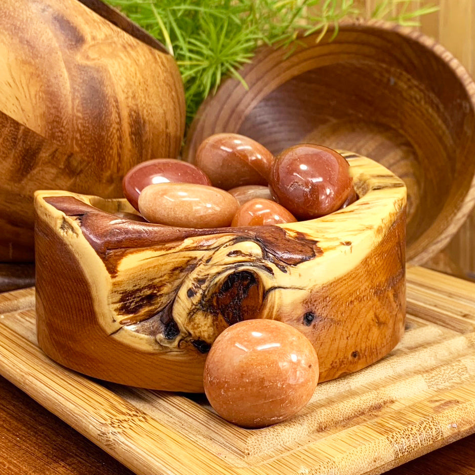 Tumbled Stone: Red Aventurine (250 Gram Lot - 0.55lb)