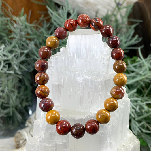 Mala Bracelet: Mookaite Jasper