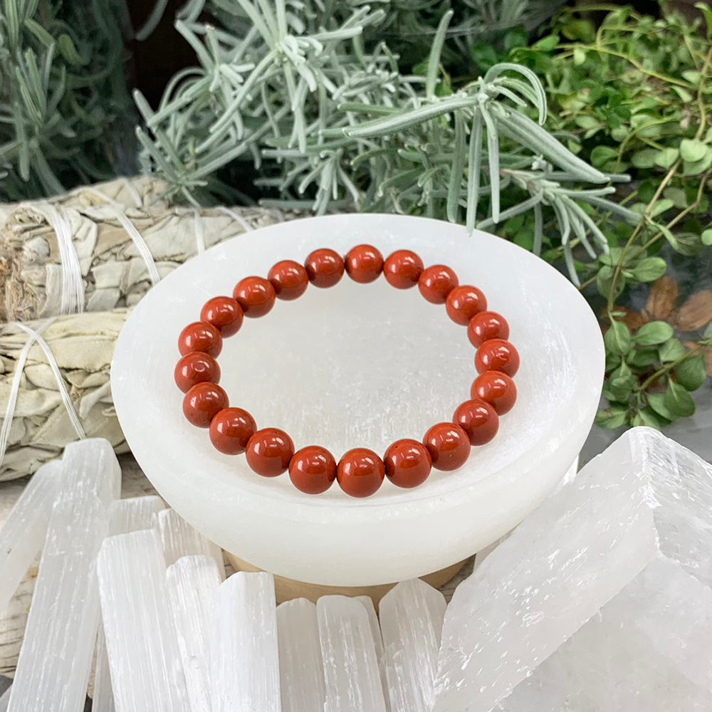 Mala Bracelet: Red Jasper