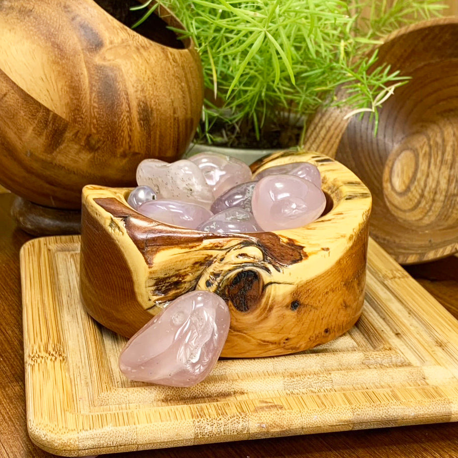Tumbled Stone: Rose Chalcedony (250 Gram Lot - 0.55lb)