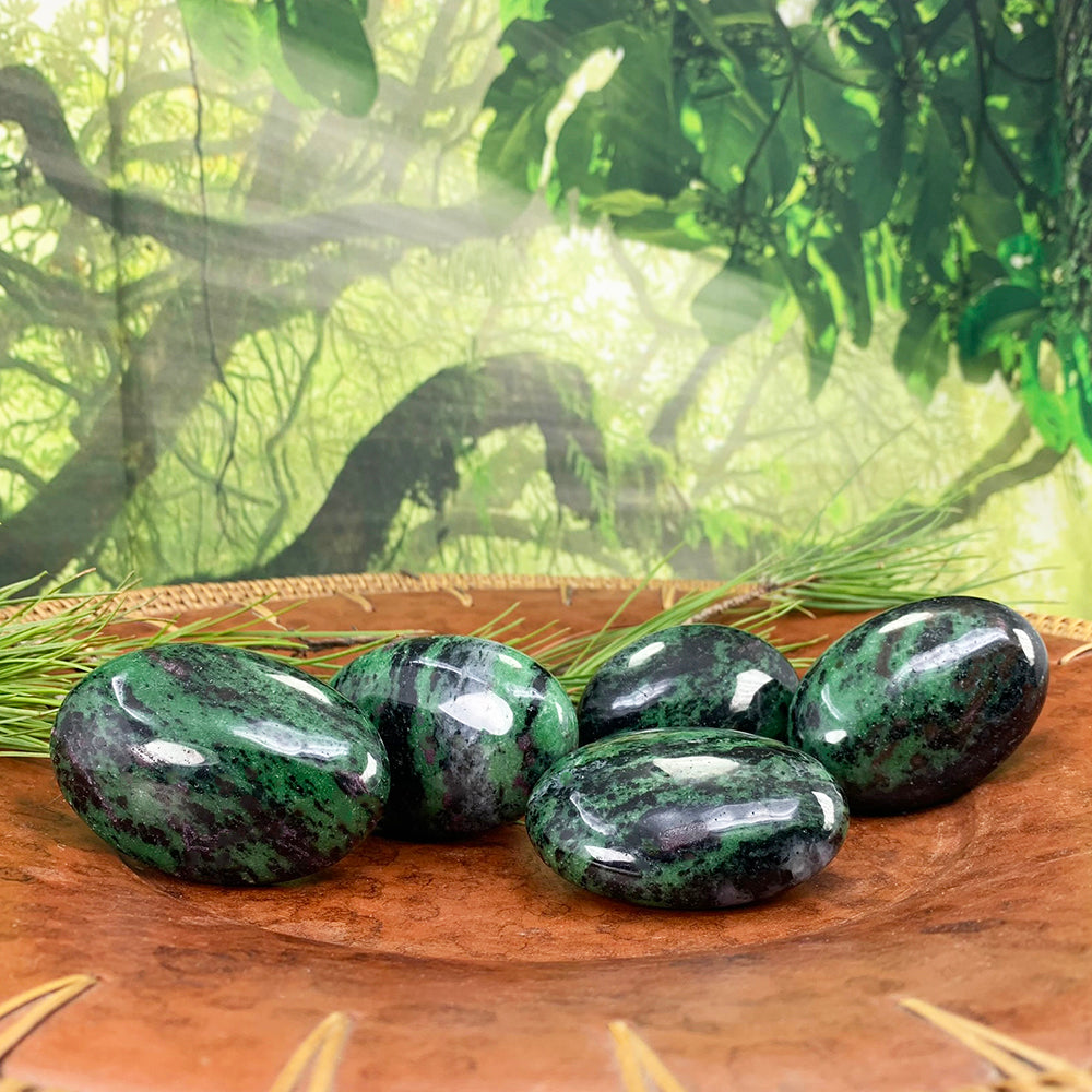 Palmstone: Ruby In Zoisite