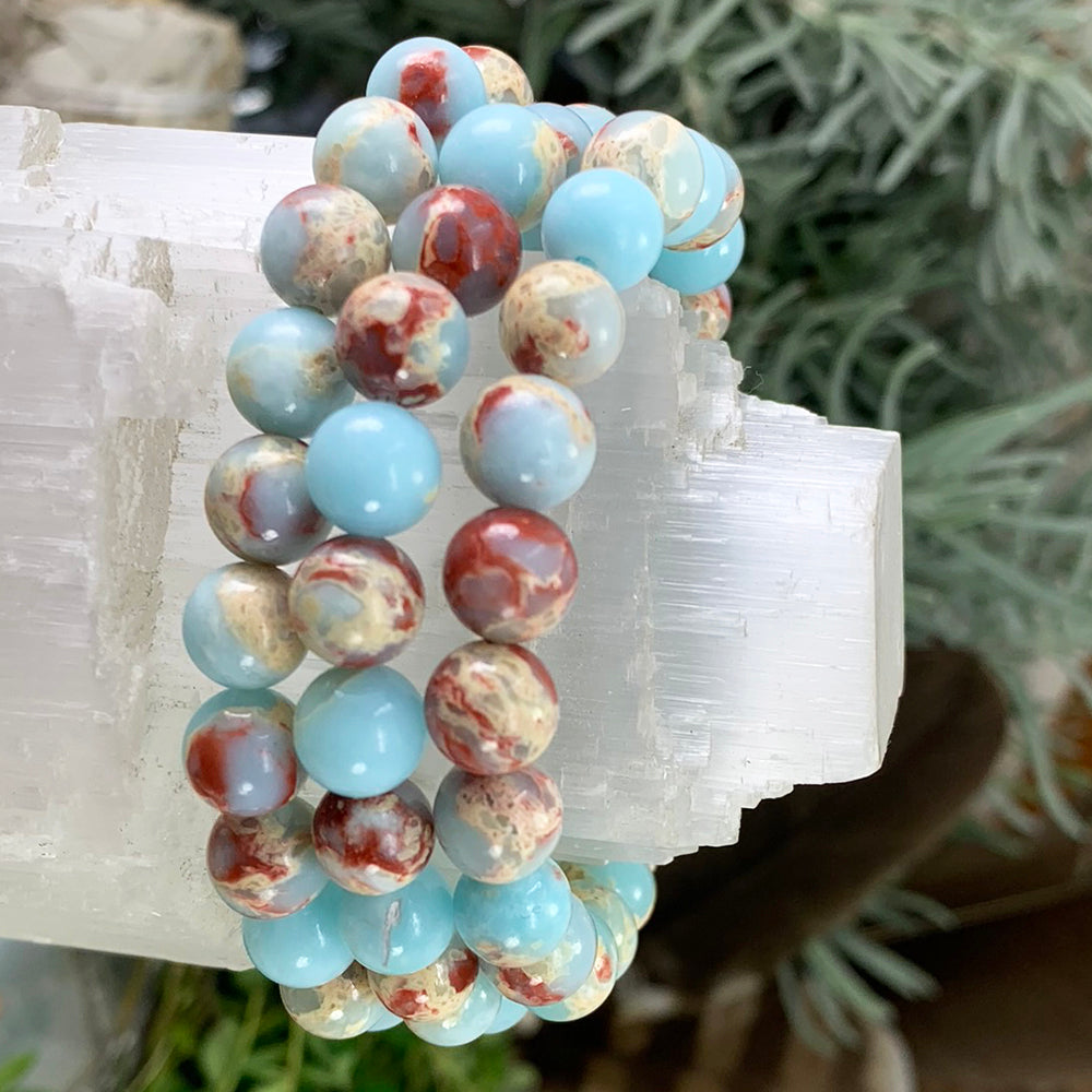 Mala Bracelet: Azure Variscite
