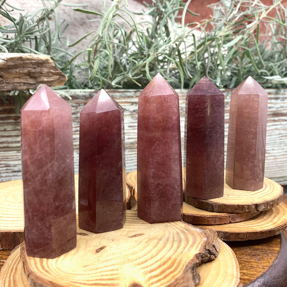 Point: Strawberry Quartz