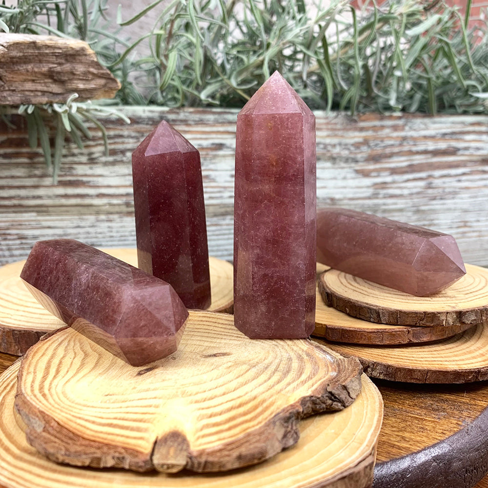 Point: Strawberry Quartz