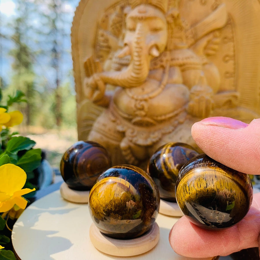 Tigerās Eye Mini-Sphere - sphere