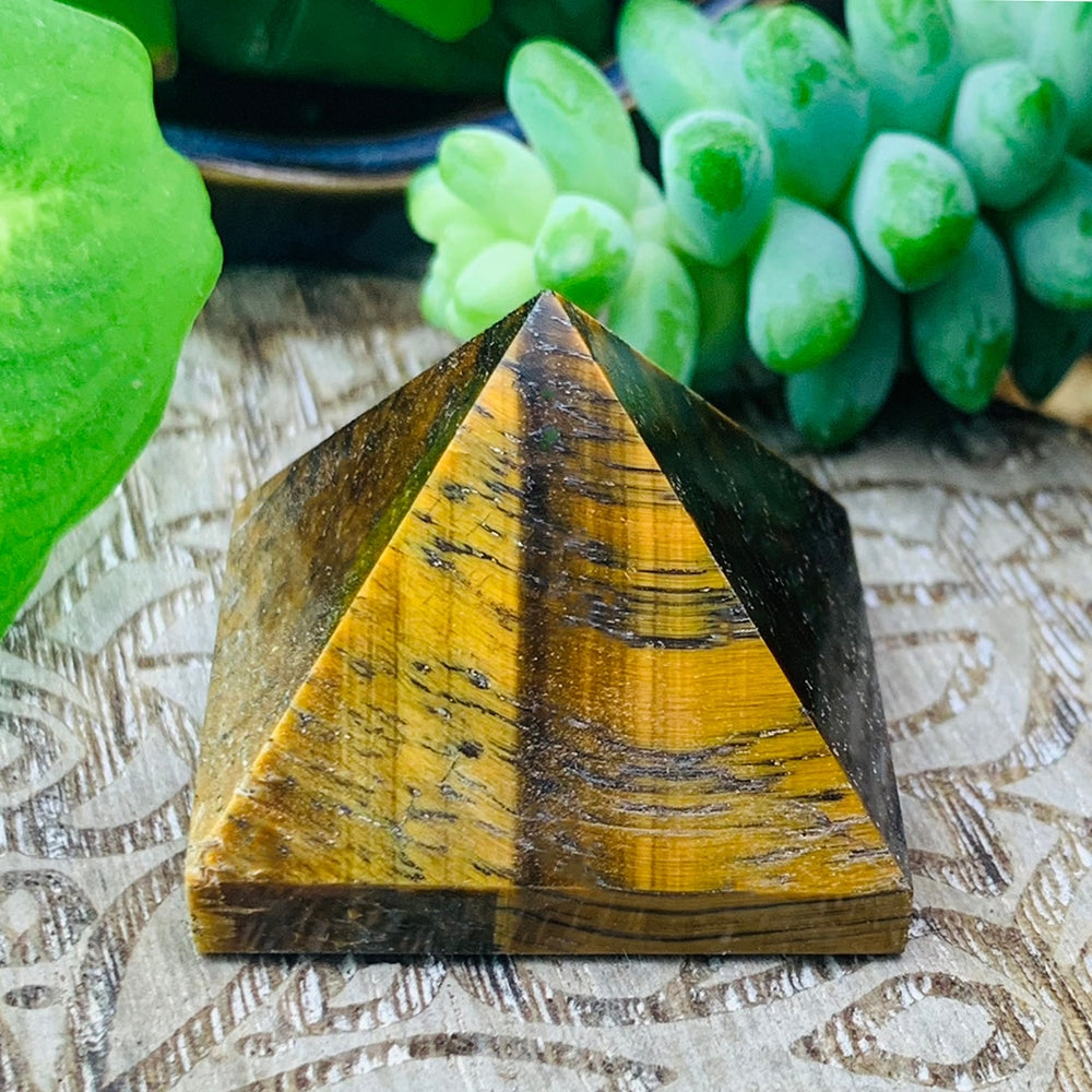 Tigerās Eye Pyramid - Small - pyramids