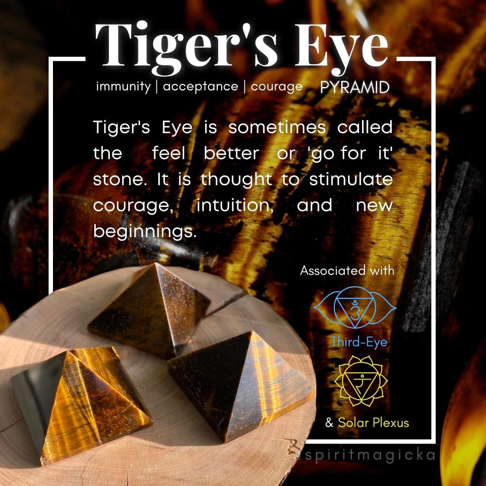 Tigerās Eye Pyramid - Small - pyramids