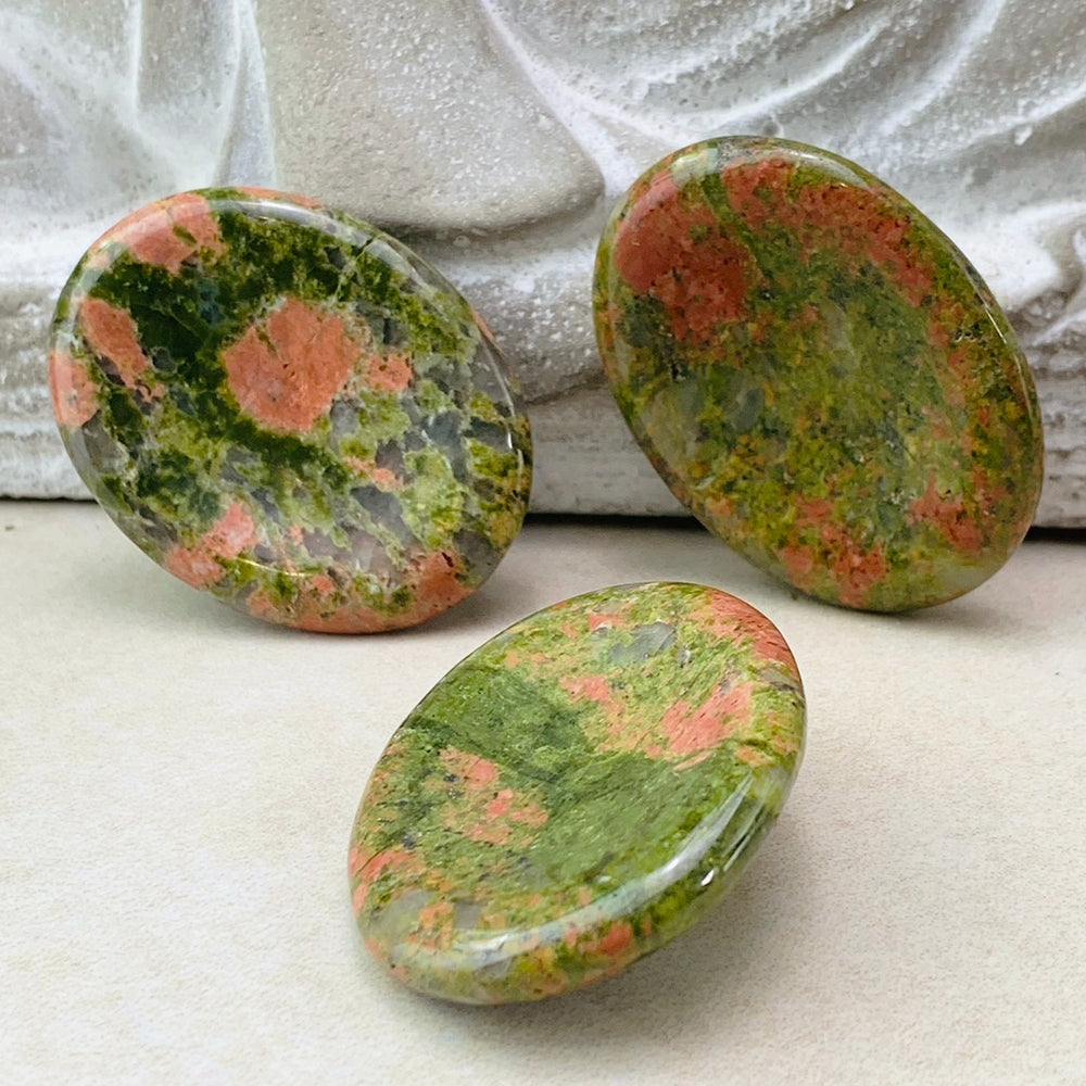 Unakite Worry Stone - worrystone