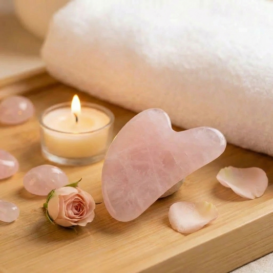 Gua Sha Stone: Rose Quartz