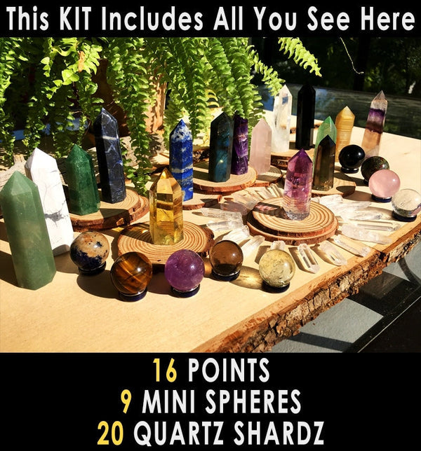 45-Piece Crystal Super Bundle Set