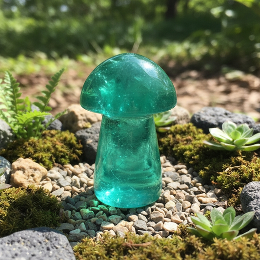 Mushroom: Green Fluorite