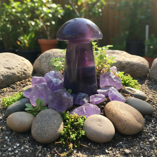 Mushroom: Purple Fluorite