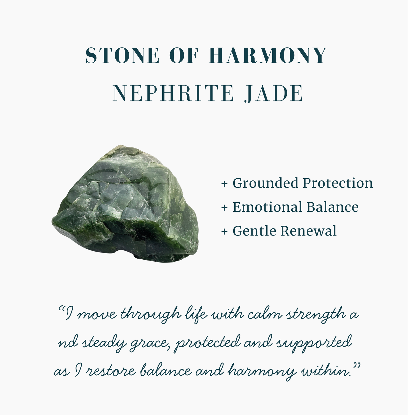 Acupressure Wand: Nephrite Jade