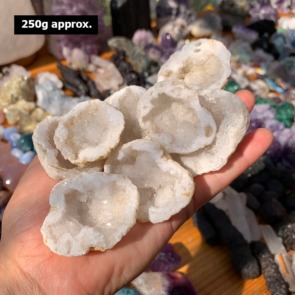 Geode Rough Stone Rough (Broken) Quartz Geode (250 Gram Lot - 0.55lb) – Wholesale Crystal ...