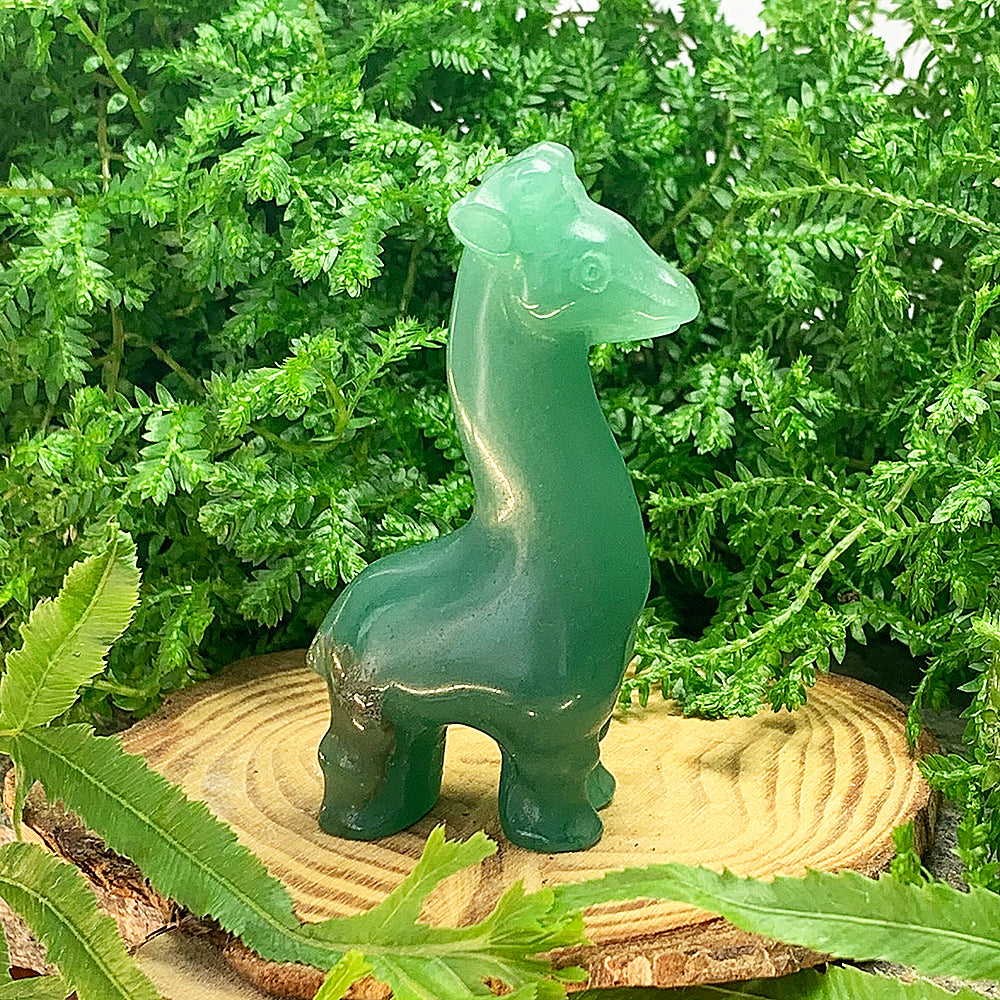 Crystal Animal Spirit Totems: Green Quartz Giraffe