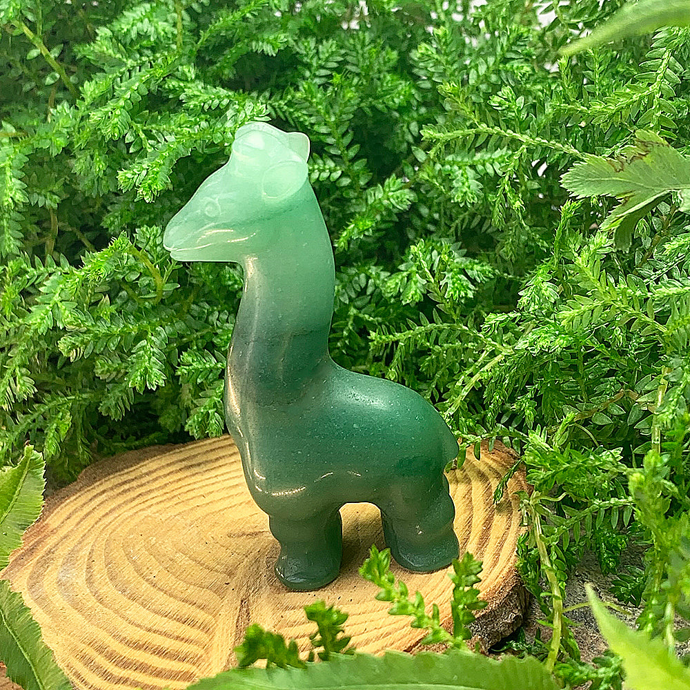 Crystal Animal Spirit Totems: Green Quartz Giraffe