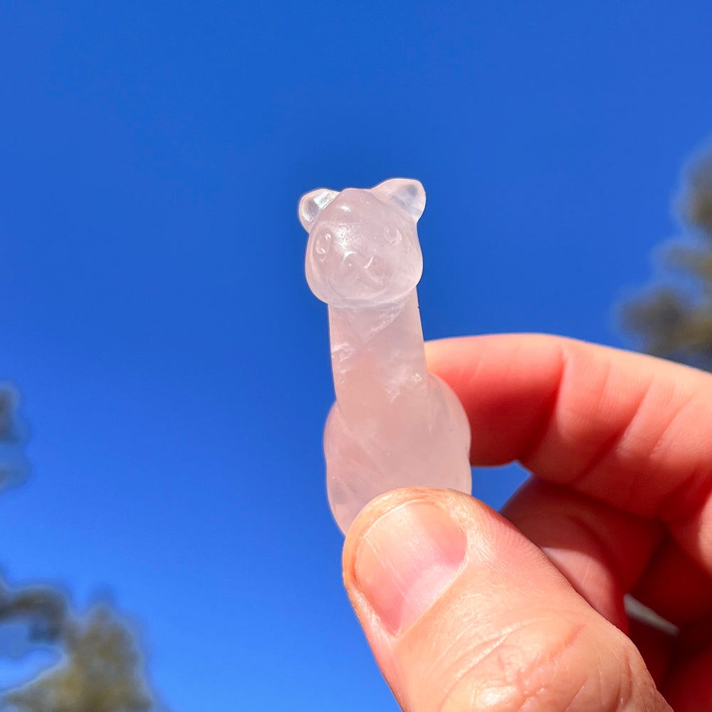 Crystal Animal Spirit Totems: Rose Quartz Llama