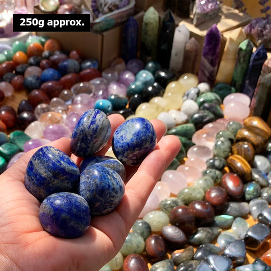 Tumbled Stone: Lapis Lazuli (250 Gram Lot - 0.55lb)