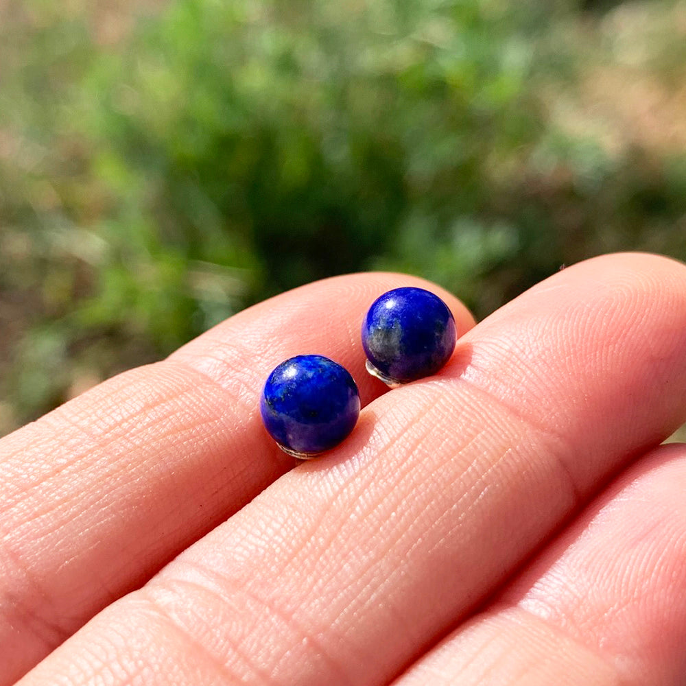 Earrings: Lapis Lazuli Studs