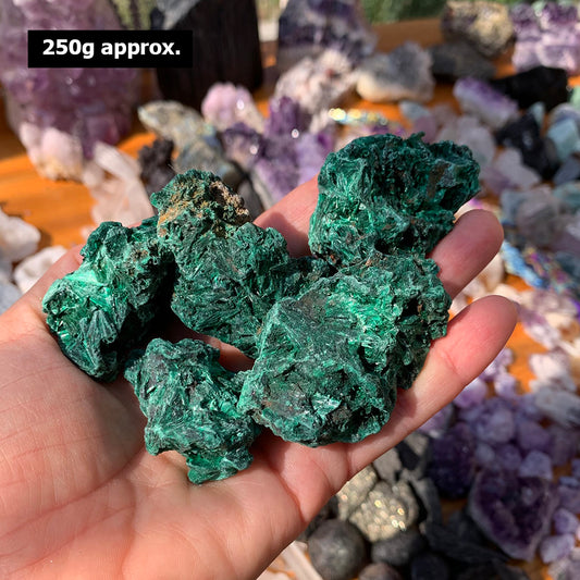 Rough Malachite (250 Gram Lot - 0.55lb)