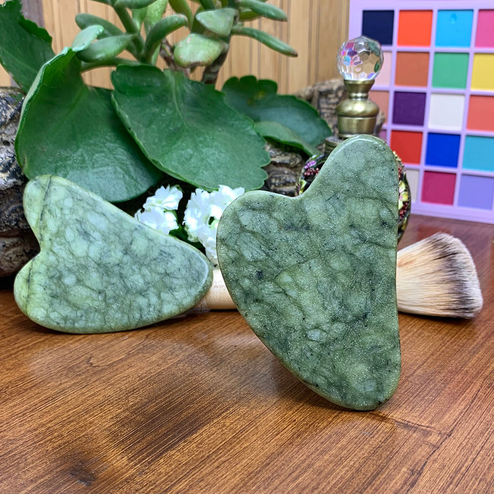 Self-Care: Nephrite Jade Gua Sha Facial Massage Tool