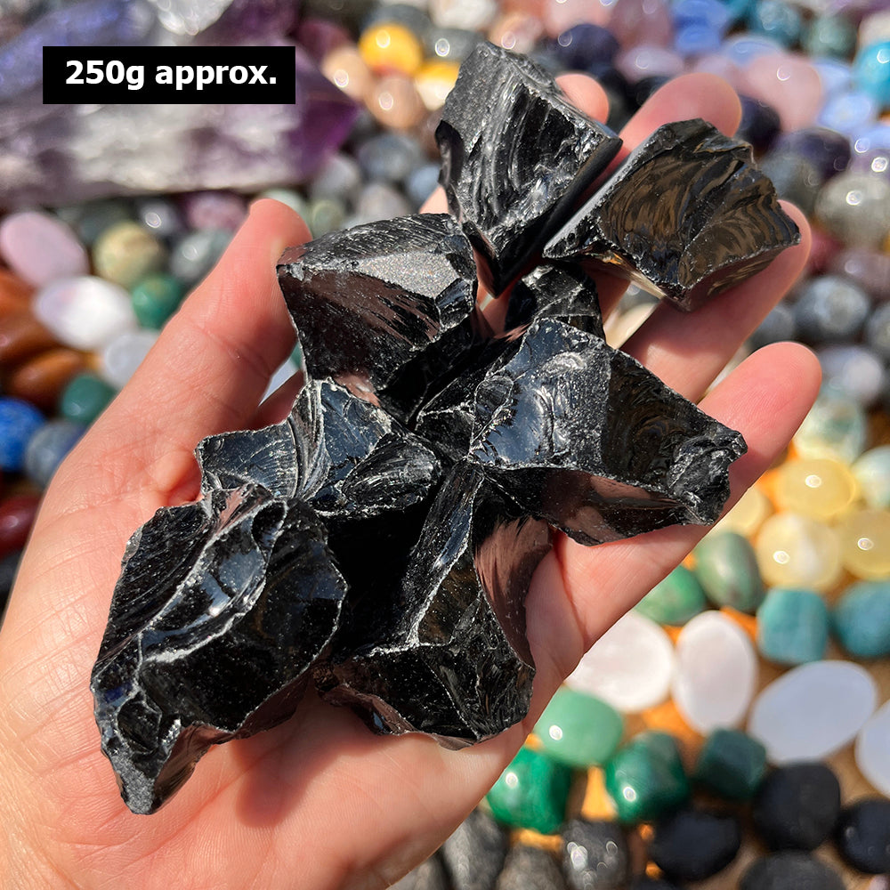 Rough Obsidian (250 Gram Lot - 0.55lb)