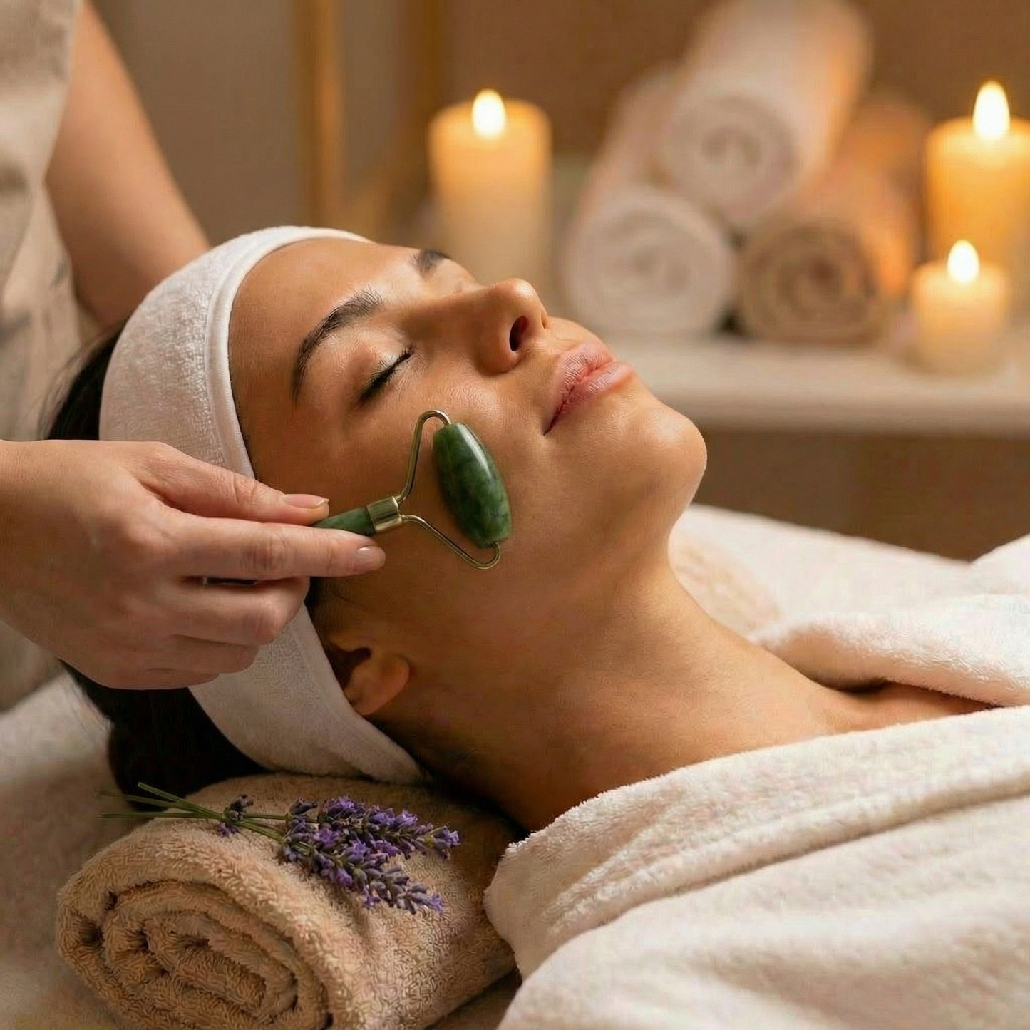 Facial Roller: Nephrite Jade