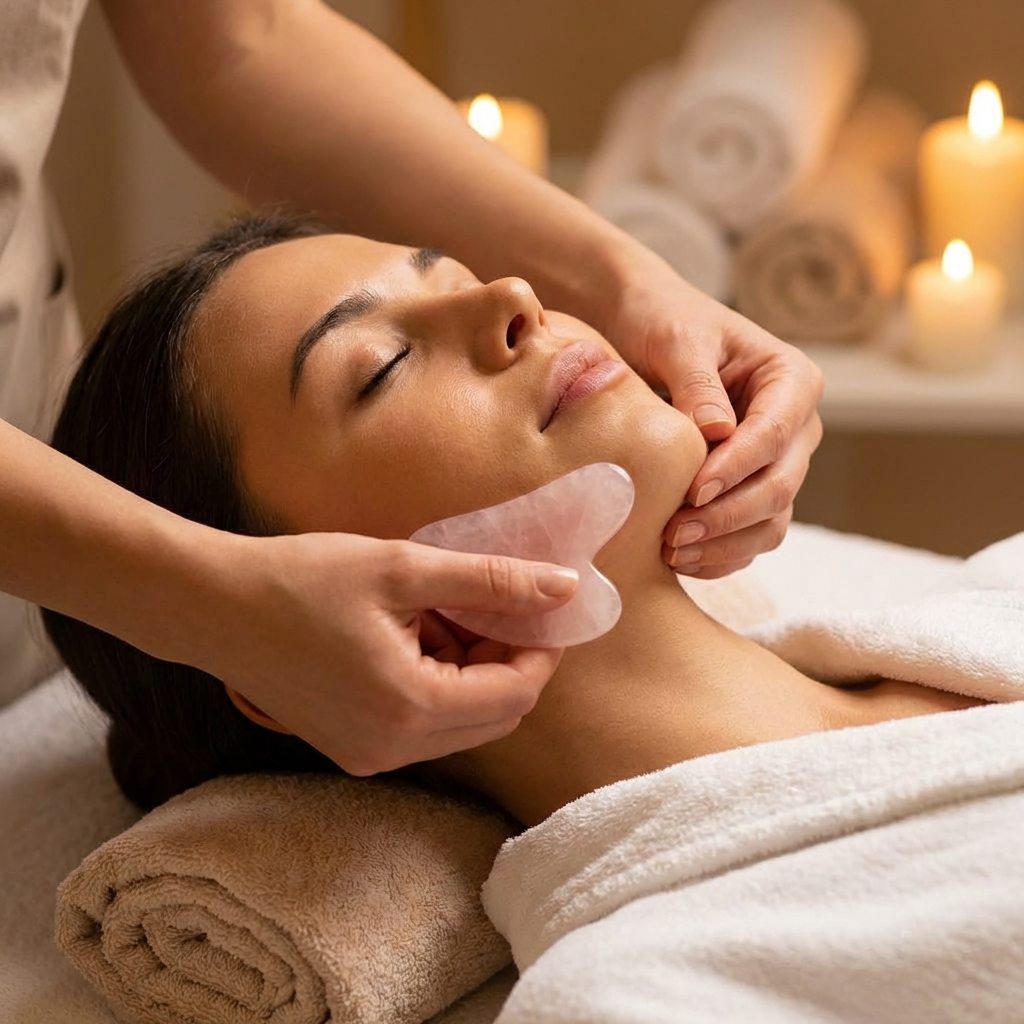 Gua Sha Stone: Rose Quartz