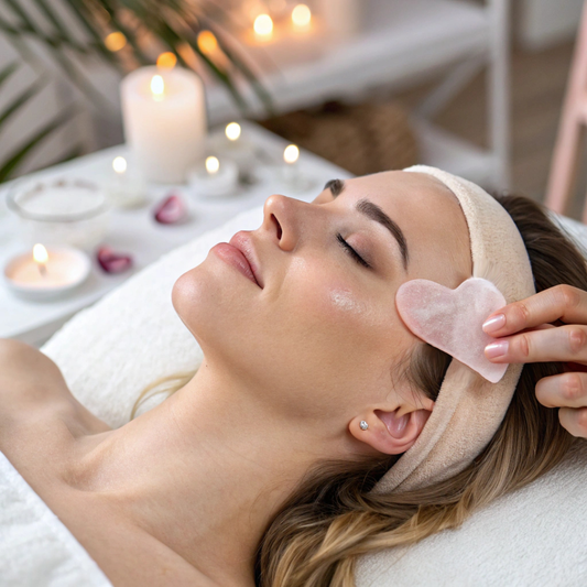 Self-Care: Rose Quartz Gua Sha Facial Massage Tool