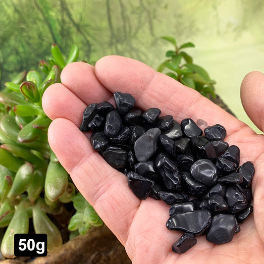 Mini Gemstones: Obsidian  (50 Gram / 1.7oz Lot)