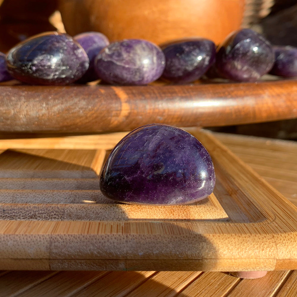 Tumbled Stone: Dream Amethyst (250 Gram Lot - 0.55lb)