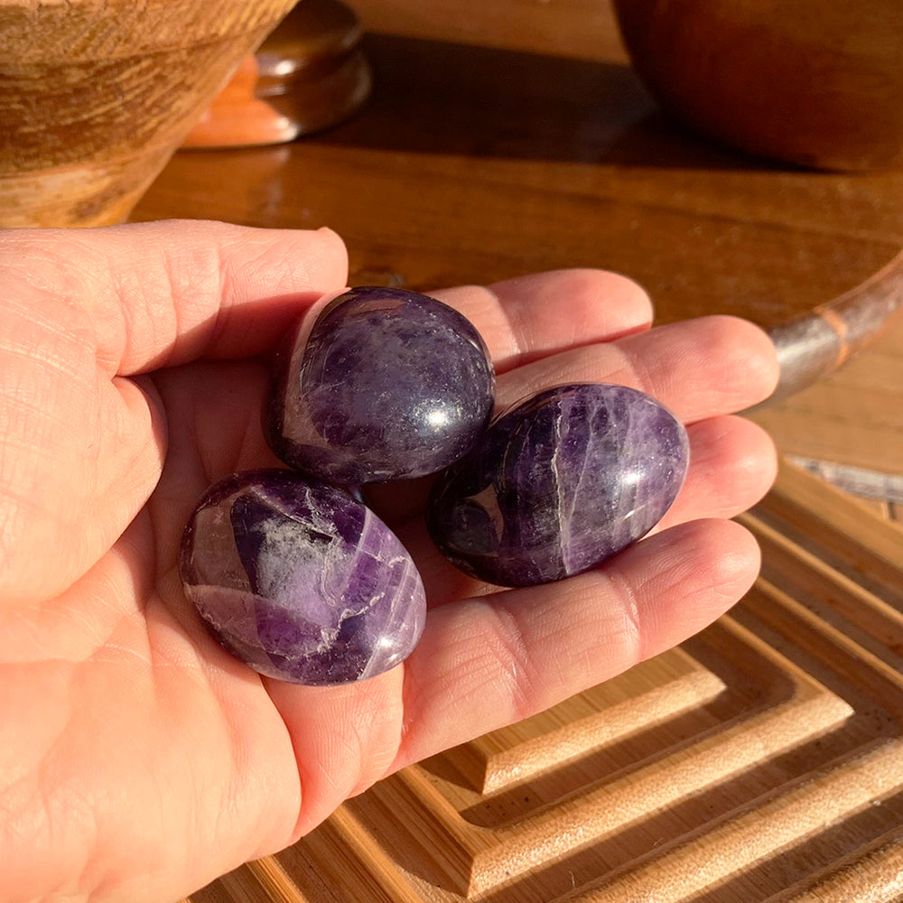 Tumbled Stone: Dream Amethyst (250 Gram Lot - 0.55lb)