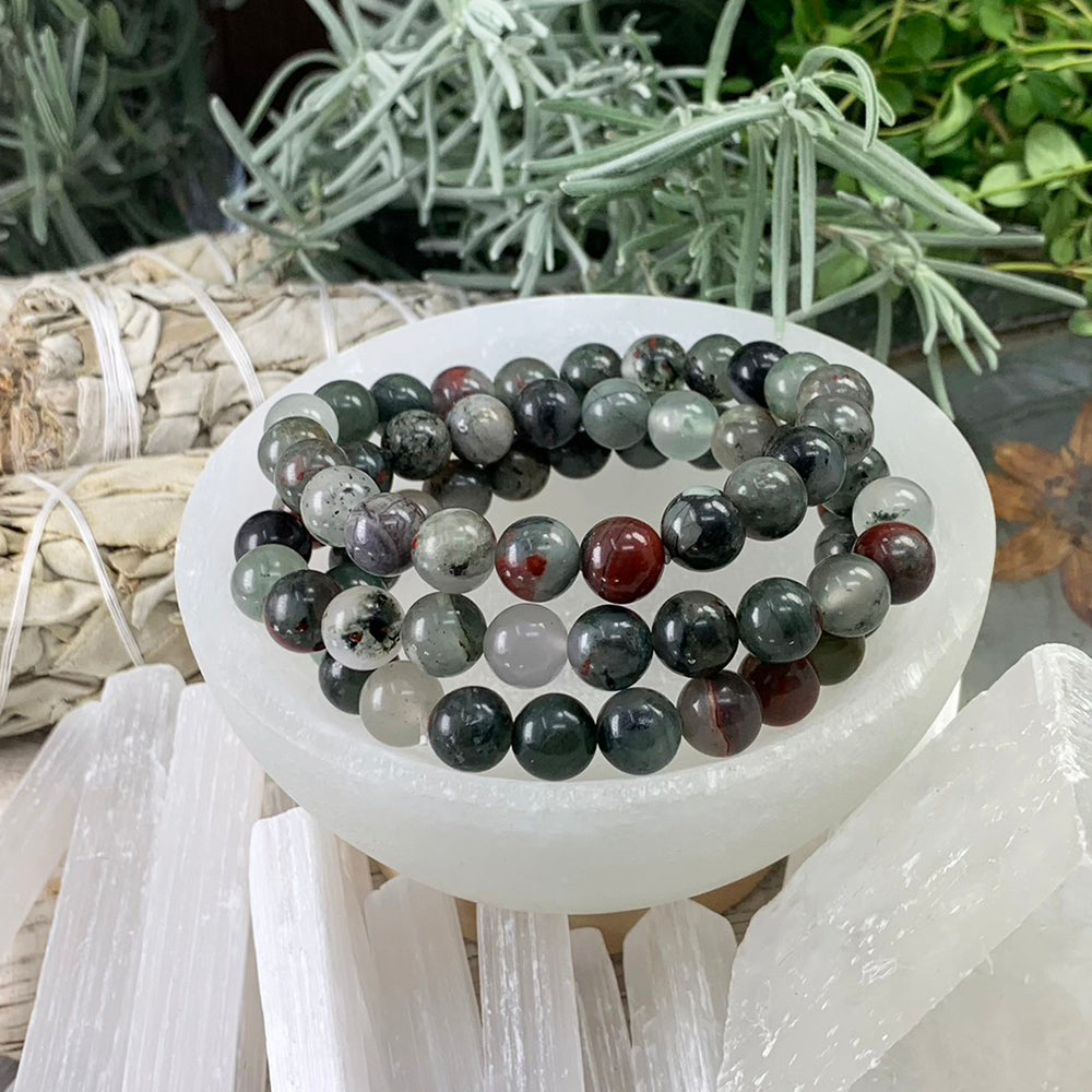 Mala Bracelet: African Bloodstone