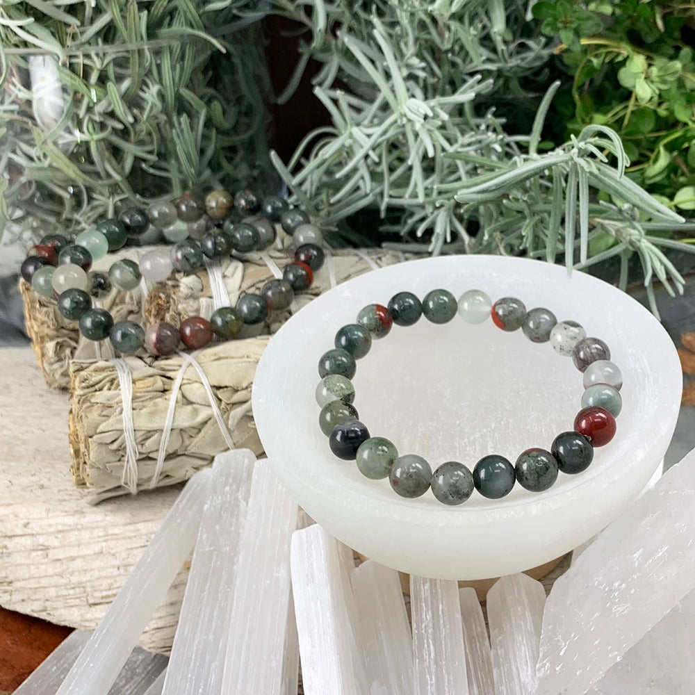 Mala Bracelet: African Bloodstone