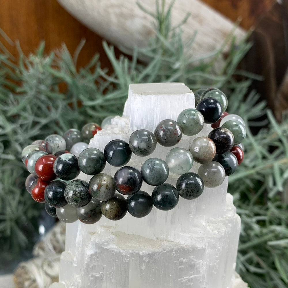 Mala Bracelet: African Bloodstone