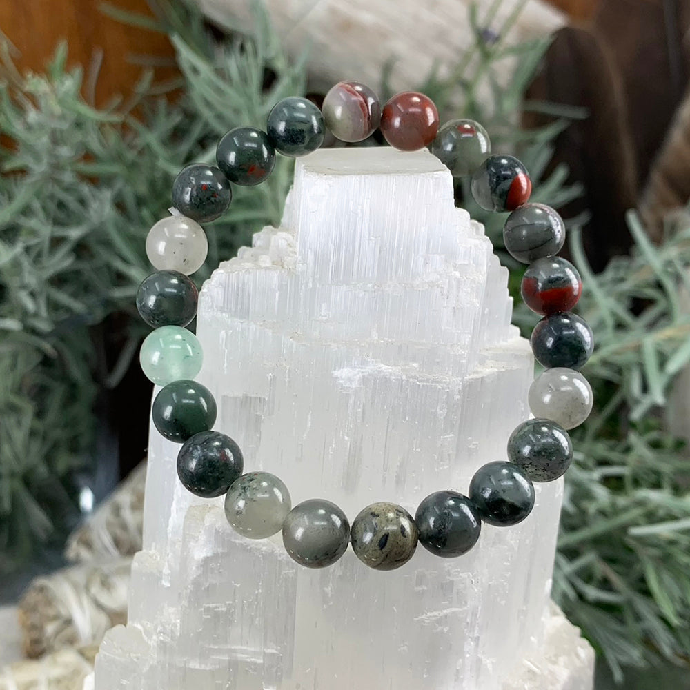 Mala Bracelet: African Bloodstone