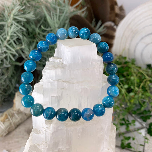 Mala Bracelet: Apatite