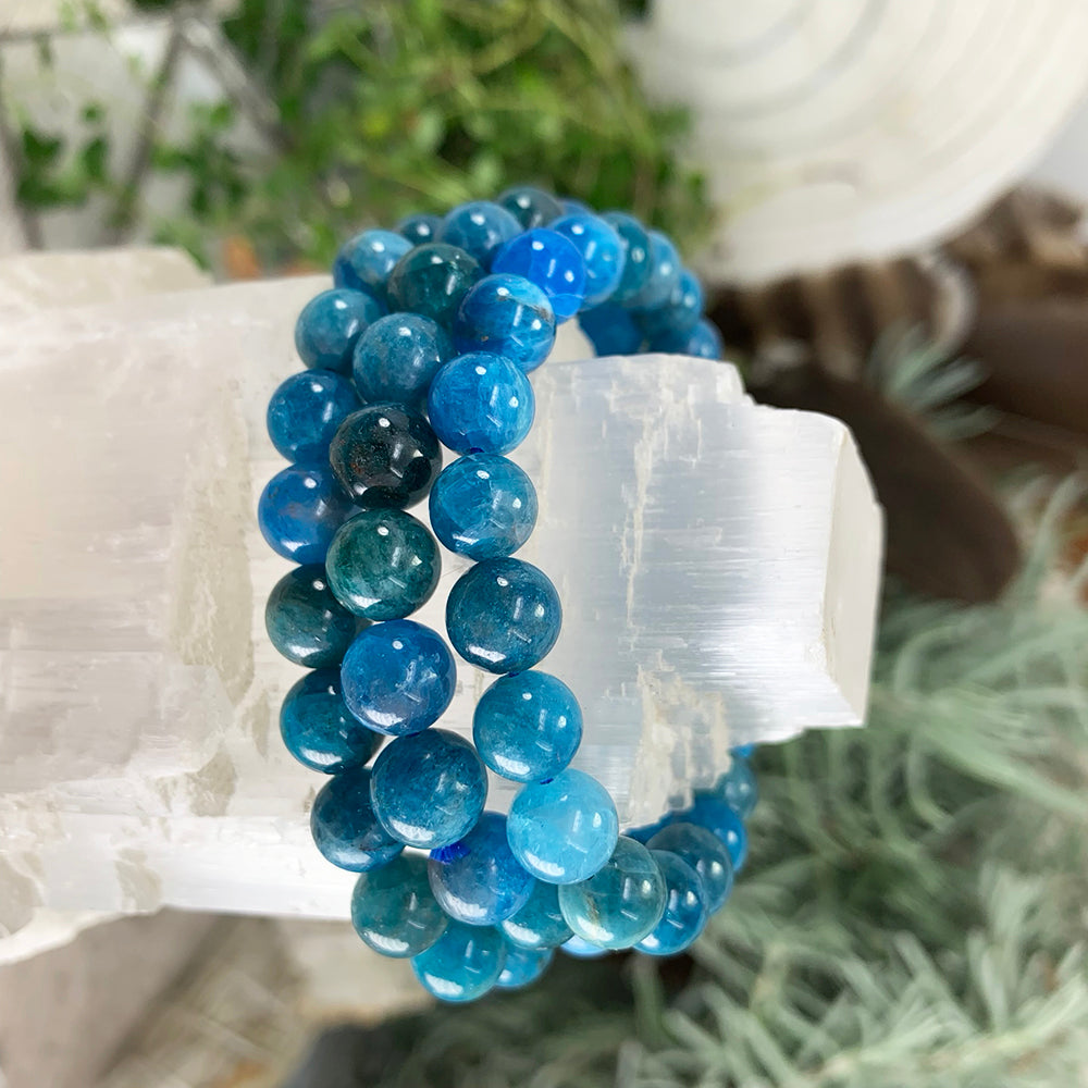 Mala Bracelet: Apatite