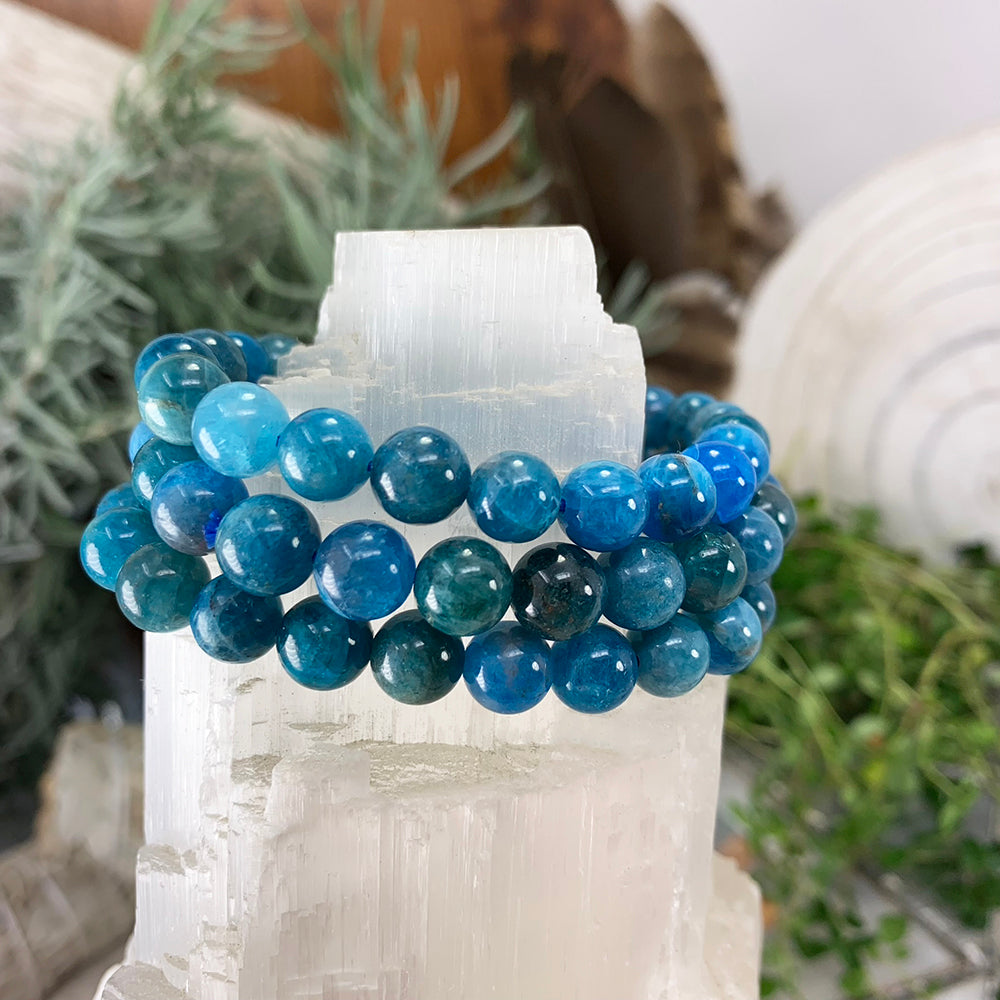 Mala Bracelet: Apatite