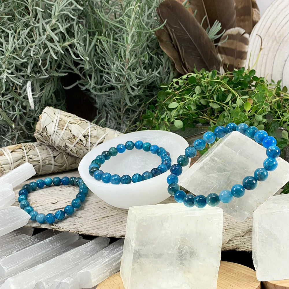 Mala Bracelet: Apatite