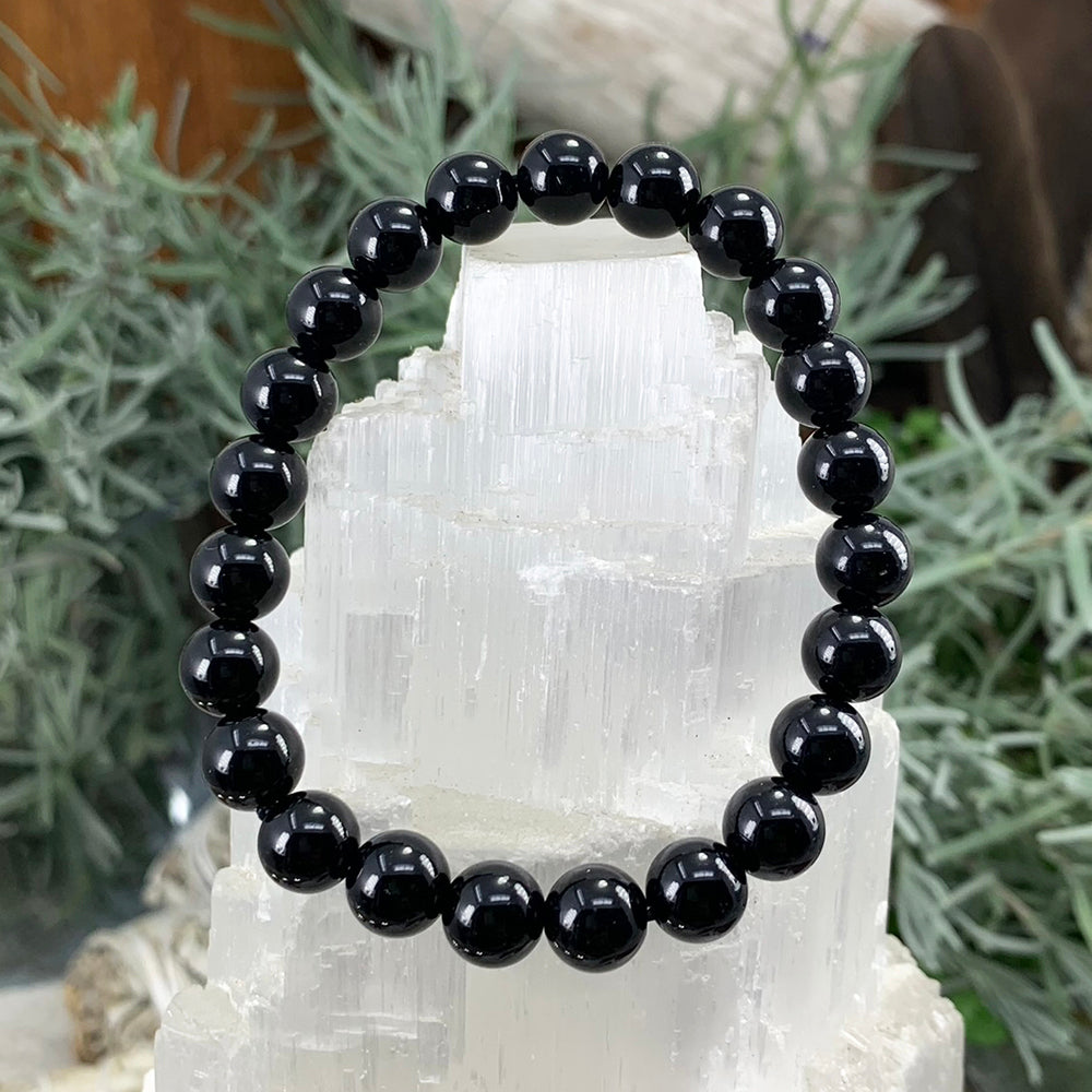 Mala Bracelet: Black Obsidian