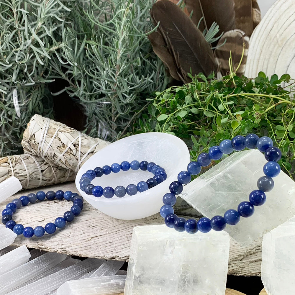 Mala Bracelet: Blue Aventurine