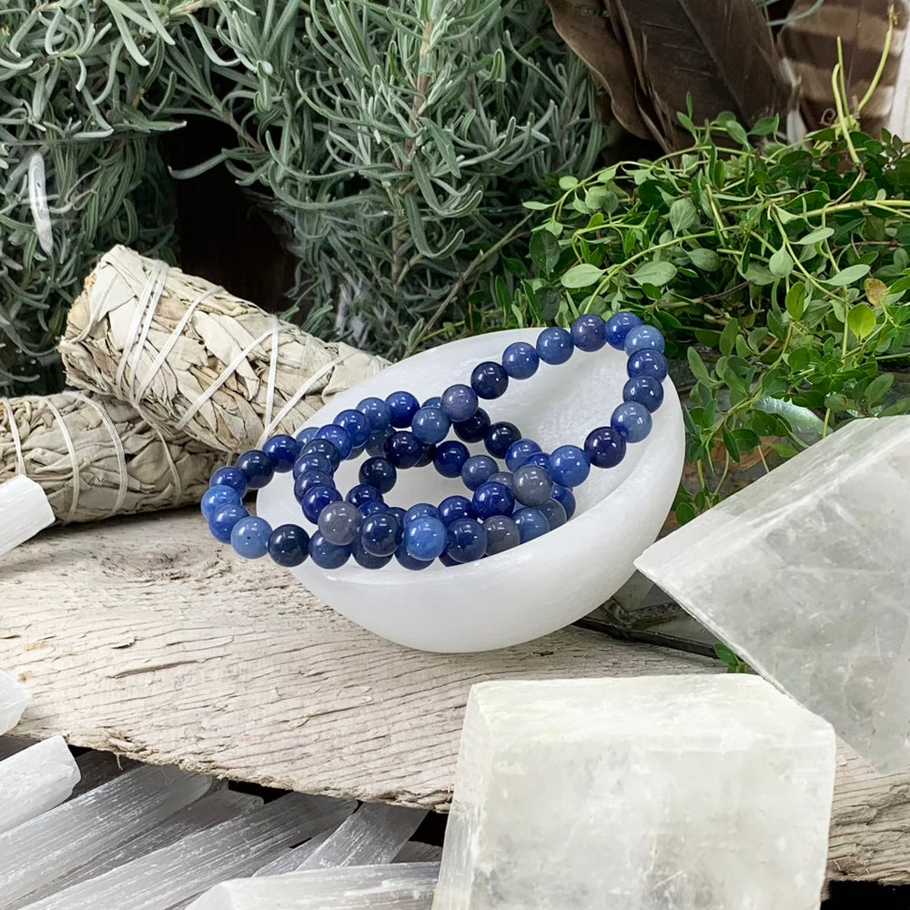 Mala Bracelet: Blue Aventurine