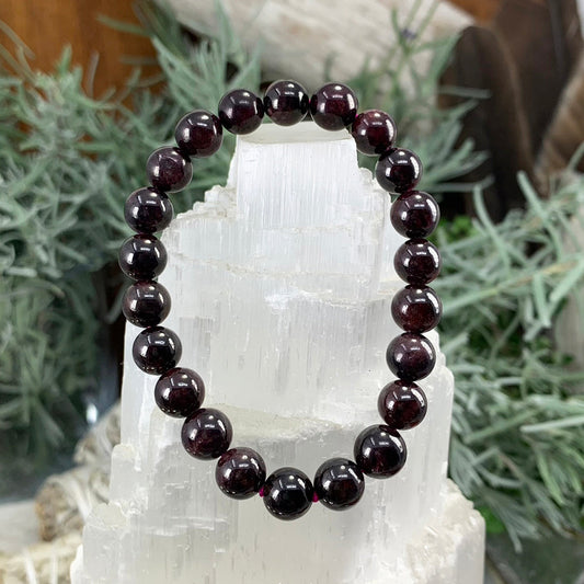 Mala Bracelet: Garnet